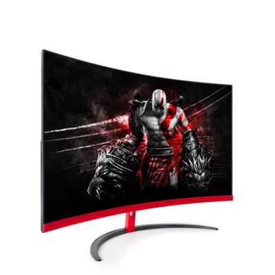 China Computer 27 Inch Sync 1080P 2K 4K 144Hz 75Hz Desktop Frameless IPS LED Free PC Curved Gaming Monitor for sale