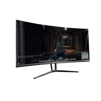 China Newest 35 inch gaming desktop monitor curved 4K 3440*1440 freesync DP display for sale