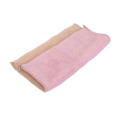 China Sustainable Macaron bicolor Double color coral velvet duster cloth rag cloths 30*30cm for sale