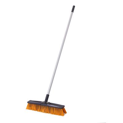 China Home cleaning Janitorial Supplies Cleaning Products 45CM PUSH BROOM WITH Aluminum Handle for sale