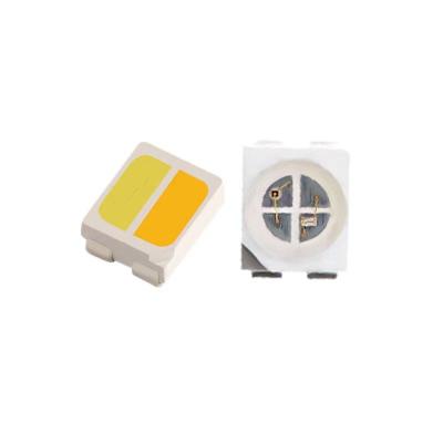 China AlGaInP Double Chips Wavelenth 2 In A Double Colors Red+blue/white+warm white 2835 3528 3527 Bicolor Smd Led for sale