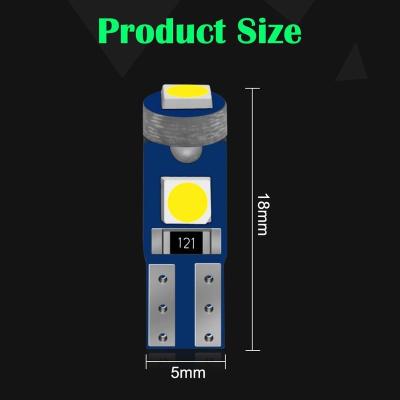 China Tcart Auto Lighting System Car Instrument Light Canbus T5 Led 3030 3 Smd Indicator Auto Dash Wedge Error Free T5 Warning Lamp for sale