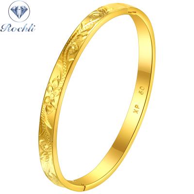 China Romantic 24k Gold Plated New Car Flower Bracelet For Women for sale