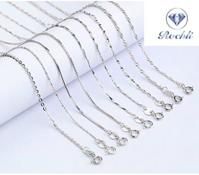 China Wholesale Cute Cross Chain 1.1mm 40cm Chain About 1.0g Necklace 925 Sterling Silver Jewelry for sale