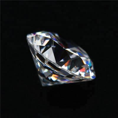 China Wholesale Rough Crushed Ice Moissanite Diamond Round White China Moissanite Earrings Melee 6.5mm Carat Set Or Fire 1 Color for sale