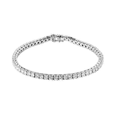 China trendy 925 silver bracelet for woman starry sky vvs shiny moissanite cut bracelet for sale