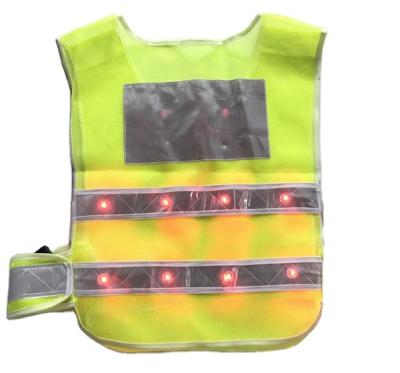 China MUYE LED LIGHTNING Kids High Visibility LED Cycling Cycling Vest Police Worker Reflective Adults Vest Reflective Safety for sale