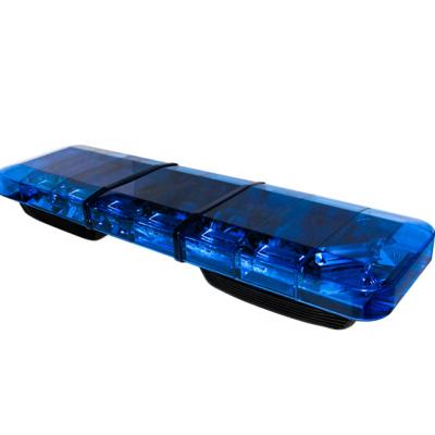 China 2021 police slim vehicle red blue yellow red warning rescue led lightbar with built-in 50W 100W siren speaker for sale