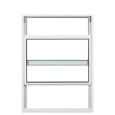 China Plastic Frame Africa Aluminum Window with Double Pane Low-E Glass and Grill Design for sale