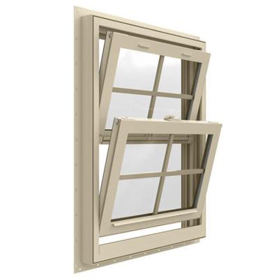 China Double Hung Replacement Aluminum Double Glazed Windows with VERTICAL Opening Pattern for sale