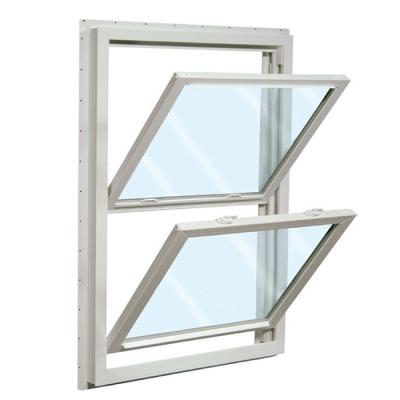 China White Magnetic Screen Double Hung Sash Windows for School Renovation Project Construction for sale