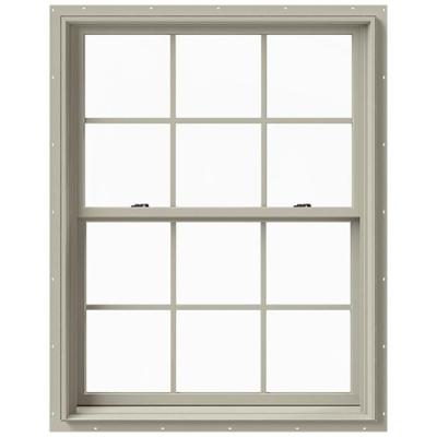 China Design Courtyard Single Hung Sash Aluminum Windows with Fibreglass Screen Netting for sale