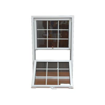 China Glass Window Vinyl Aluminum Single Double Hung Windows with Chinese Top Hardware for sale