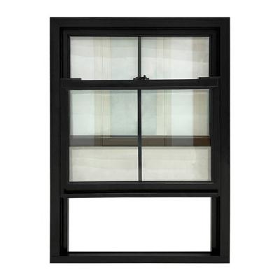 China Double Glass Soundproofing Bathroom Aluminum Alloy Frame Rustic Double Hung Windows for sale