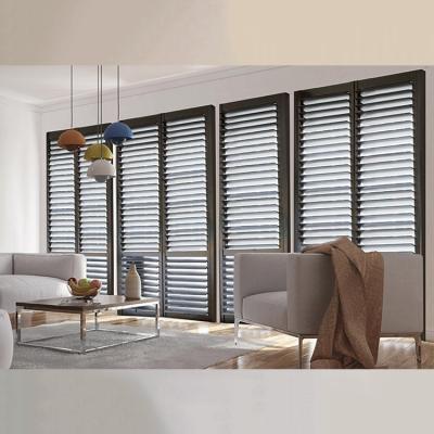 China Hotel Electric Louvre Retractable Roman Fire Rated Safety Shutters with Side Motor for sale