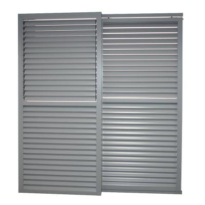 China Customized Shape Shutter Proof Glass Sliding Compact Shutter for Interior Windows for sale