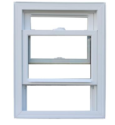 China Low-e Glass Vinyl Windows Clear Color Single Hang Window voor huishoudelijke deuren en ramen OEM Te koop