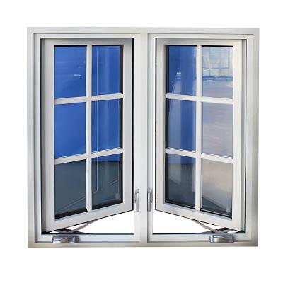 China Cusomized High Energy Efficiency Double Glazing Aluminum Casement Windows with Grill for sale