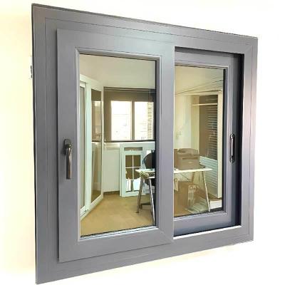 China Modern Windows Replacement Sliding Aluminium Window With Magnetic Screen And Glass Doors for sale