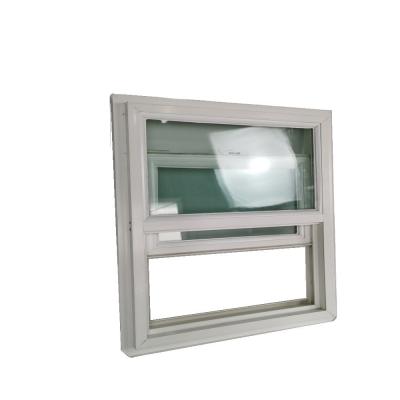 China Pantalla plegable más reciente marco de ventana colgado único PVC de plástico con hardware chino superior en venta