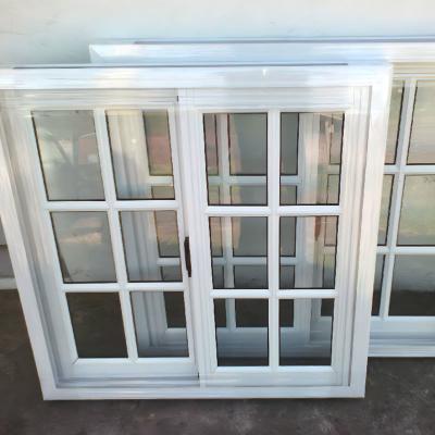 China Minimalist Style Pvc Sliding Window Design for Versatility Upvc Double Glazed Windows for sale