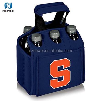 China Soft Easy Carry Eco - Friendly Custom Neoprene 6 Pack Beer Bottle Holder for sale