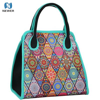 China Waterproof Reusable Insulated Neoprene Lunch Bag Tote Purse Boxes for sale