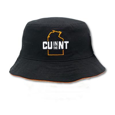 China COMMON Popular Custom Bucket Hat With Flat Logo Embroidery And Logo Badge Embroidery For Trendy Young Adult for sale