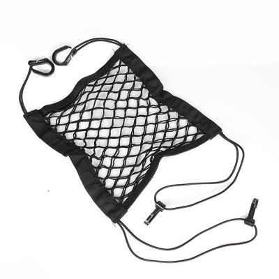 China Car Fancy Storage Car Truck Seat Mesh Storage Net Bag Organizer Universal Elastic Holder for sale