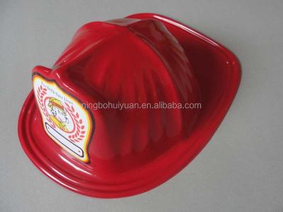 China PVC Party PVC Firefighter Hat Toy Firefighter Helmet for sale