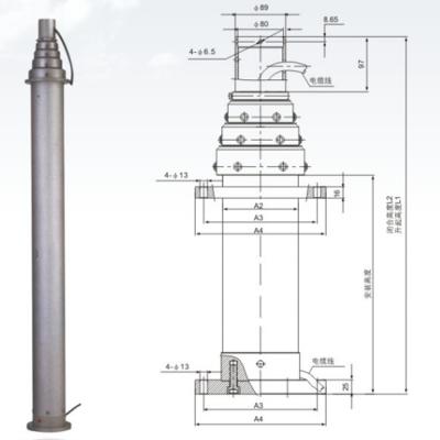 China Mast Telescopic Pole Camera Pole Camera Mast Telescopic Pole for sale