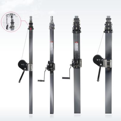 China Telescopic Mechanical Hand Winch Hand Winch Mast Telescopic Mechanical Mast for sale