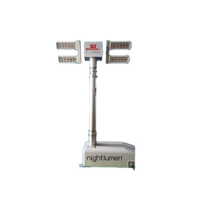 China Warehouse Vertical Night And Site Scanning LED Light Tower Telescopic Mobile Lighting Tower for sale