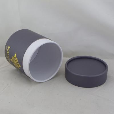 China Handmade Round Kraft Paper Tube Gift Packaging With Rolled Edge Cylinder Paper Box for sale