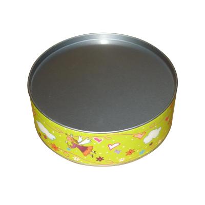 China Recycled Materials Small Size Food Grade Packaging Tin Cans Round Metal Shipping Cans With Custom Printing for sale