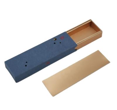 China Recycled Materials Custom Luxury Pull Out Printing Hard Rigid Cardboard Slide Drawer Incense Stick Packaging Gift Box for sale