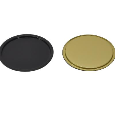 China OEM Recyclable Colorful Antirust Round Metal Tinplate Bottom Sealing Lids For Compound Paper Carton Cans Packaging for sale