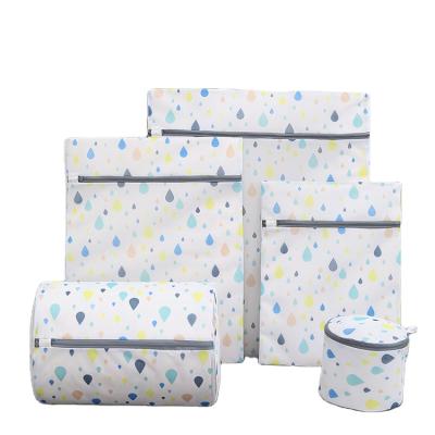 China Hot Selling Durable Eco-friendly Amazon Printing Fine Mesh Bra Bag Laundry Protective Bag For Washing Machine Protective Laundry for sale