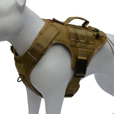 China Waterproof Adjustable Hot Sale Dog Harness Military Training Vest Harness Utility Dog Tactical Dog Vest for sale