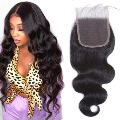 China Other Free Sample 4X4 Human Hair Hd Sheer Lace Closure, HD Movie Good Quality Indian Sheer Thin Lace Frontal Closure for sale