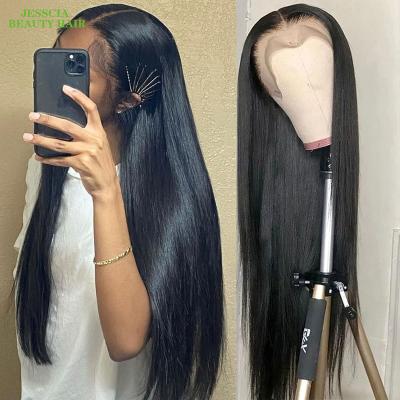 China Other Wig Sellers Wholesale HD 200% Density Straight Transparent Lace Frontal Wigs, Women Lace Front Wigs Natural Hair for sale