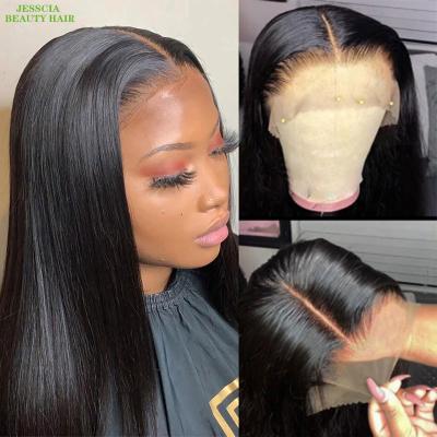 China Other Transparent Swiss Lace Front Wig, Glueless 360 Lace Hair Vendor Hd Frontal Wig Straight For Black Women for sale