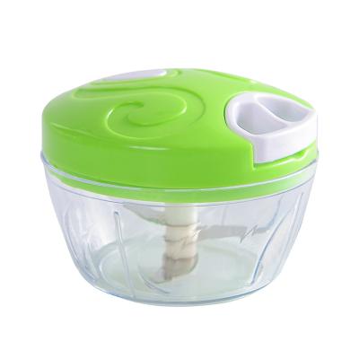 China Viable Multi-Function Vegetable Twist Shredder Fruit Miller 500ML Manual Chopper Garlic Cutter Baby Food Maker for sale