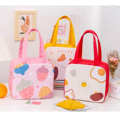 China 2022 Newest Fashion Kids Lunch Box Insulated Bag Mini Cartoon Cute Rabbits Cooler Soft Bag ECO Waterproof Picnic Bags For School Lunch for sale