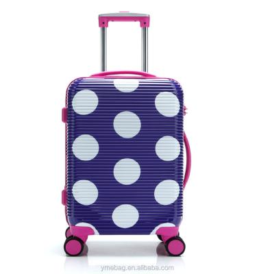 China Sports 20inch 24inch 28inch Dot Trolley Case For School /Holiday/ Travel/Business School Gifts Students for sale