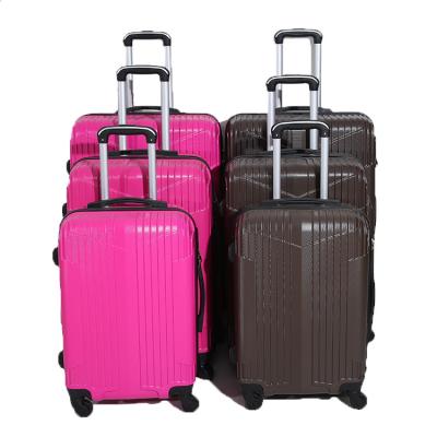 China Long Distance Travel 4 Wheels Travel Case ABS Custom Traveling Luggage Sets Trolley Handbag for sale