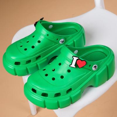 China QY-CUSTOM New Waterproof Summer Platform Garden Clogs For Women Fashion Style Adult Women's Clogs Sandals Shoes for sale