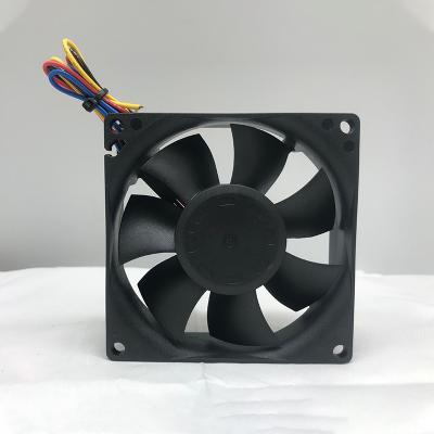 China Power Supply QFDJ 80mm Ball Bearing 24v DC Fan 4PIN PWM 3600RPM Axial Fan 80*80*25mm for sale