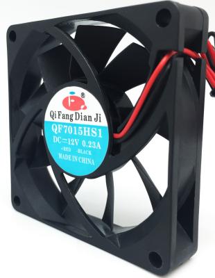 China DC 12V 24V Axial Low Noise Greenhouse Cooling Fan Graphics Card Service OEM Power Supply 70x70x15mm Fan Fan for sale