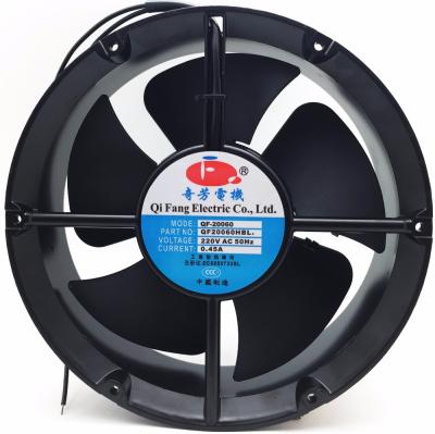 China Low Noise 20060 200x200x60 Refrigerator AC Radiator Fan Large CFM 200MM Axial Fan for sale